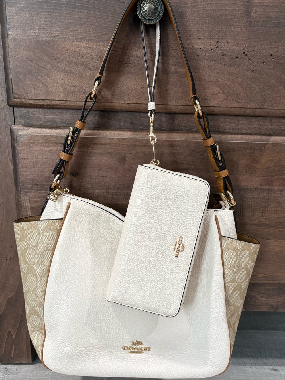 Coach Rori Shoulder Bag + Matching Coach Wallet Bundle